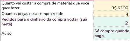 Quantos pedidos antes de comprar, no celular