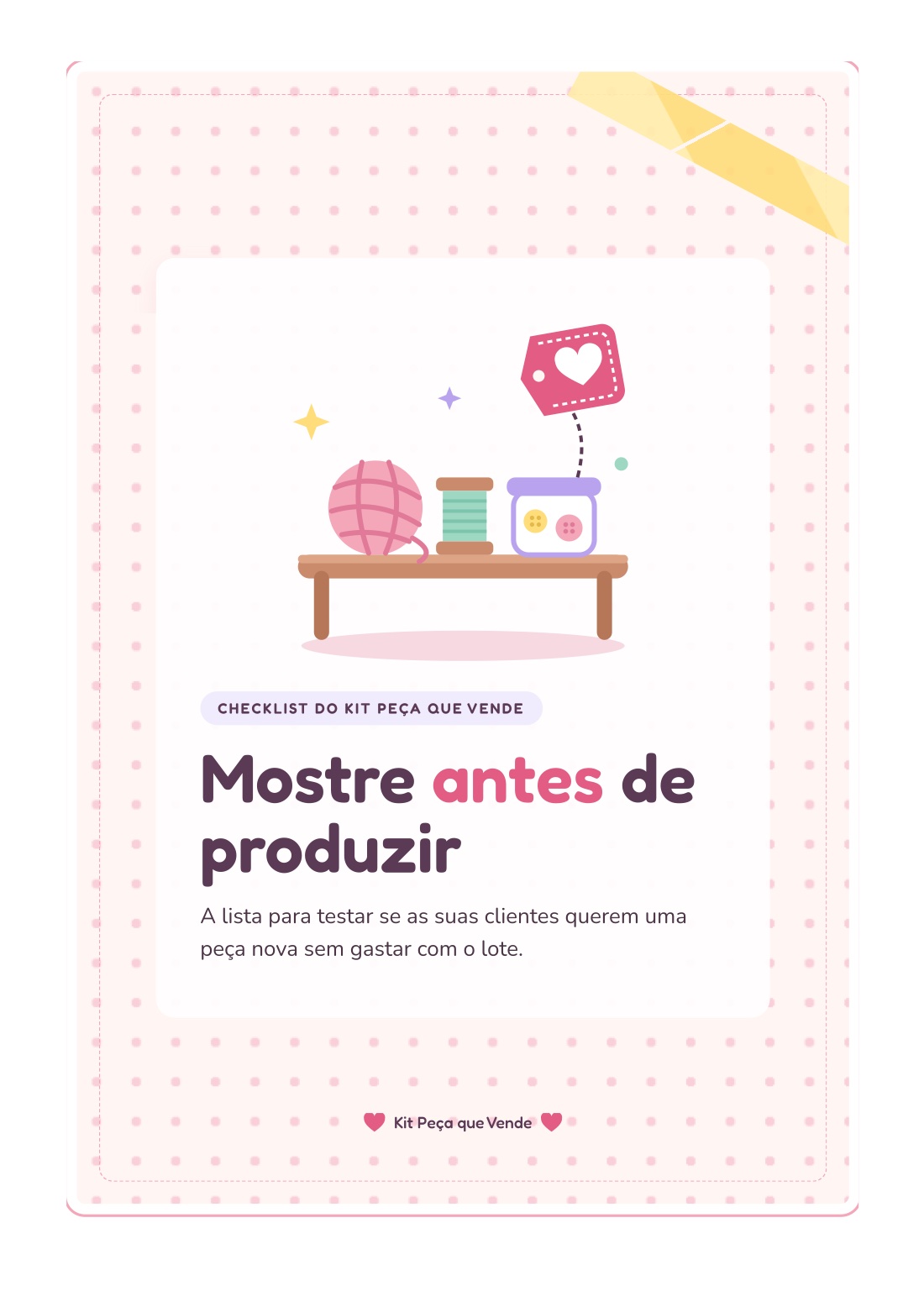 Checklist Mostre Antes de Produzir